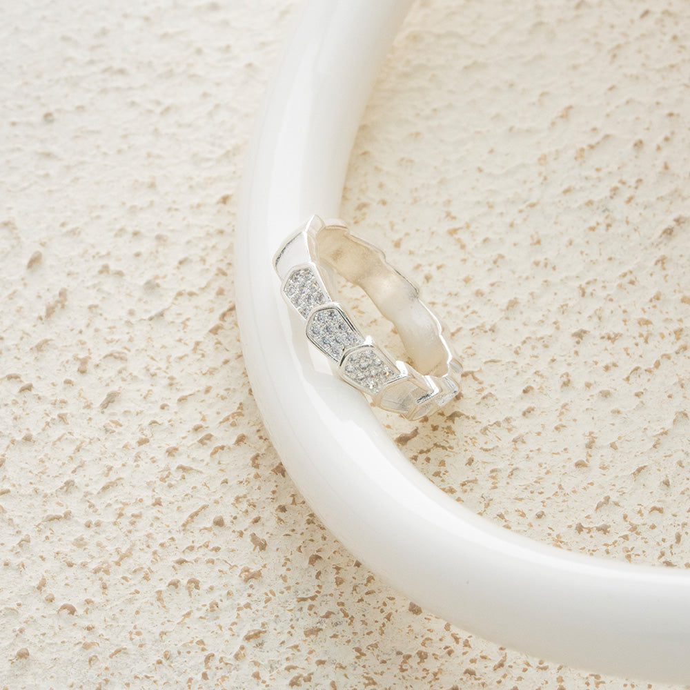 Anillo de escamas en Plata