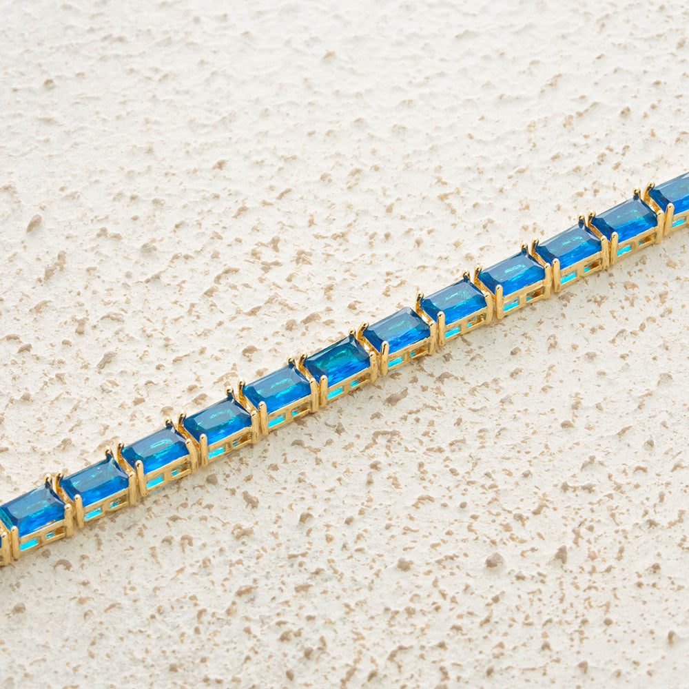 Pulsera de circones azules en goldfield