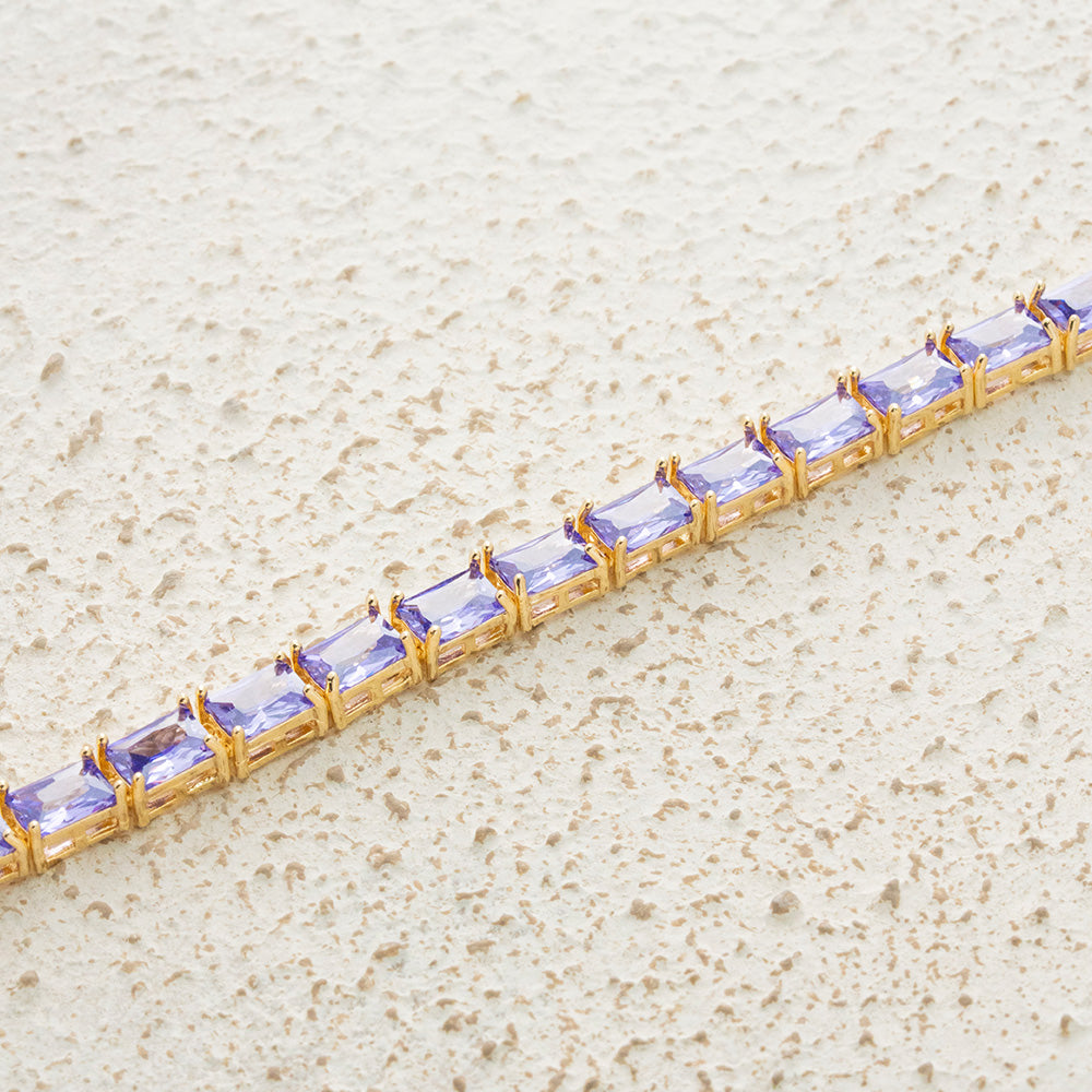 Pulsera de circones morados en goldfield