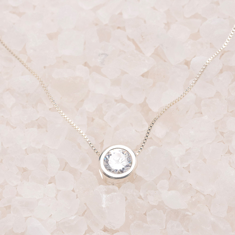 Cadena mini veneciana + Punto de luz engastado