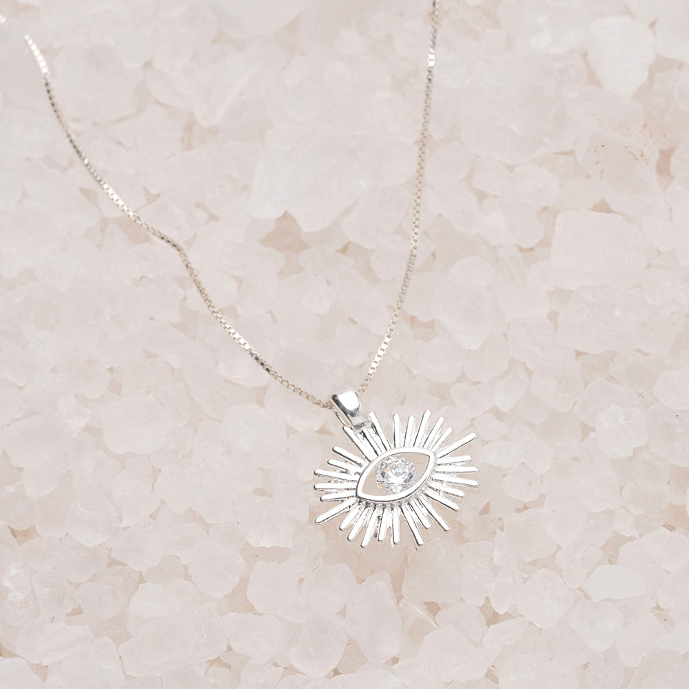 Cadena mini veneciana + Dije de ojo protector