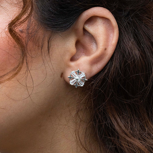 Aros medianos de estrella en Plata