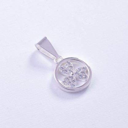 Dije flor de tres pétalos en Plata