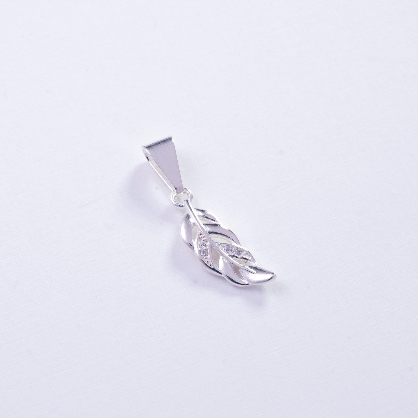 Dije de pluma en Plata