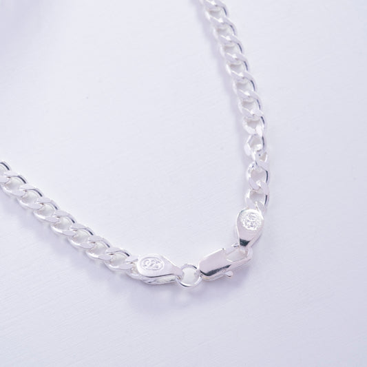 Cadena tejido grumet en Plata