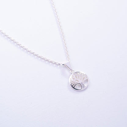 Dije mini árbol de la vida en Plata