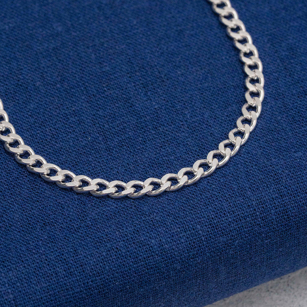 Cadena tejido grumet en Plata