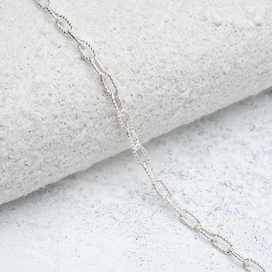 Pulsera tejido tradicional martillada en Plata