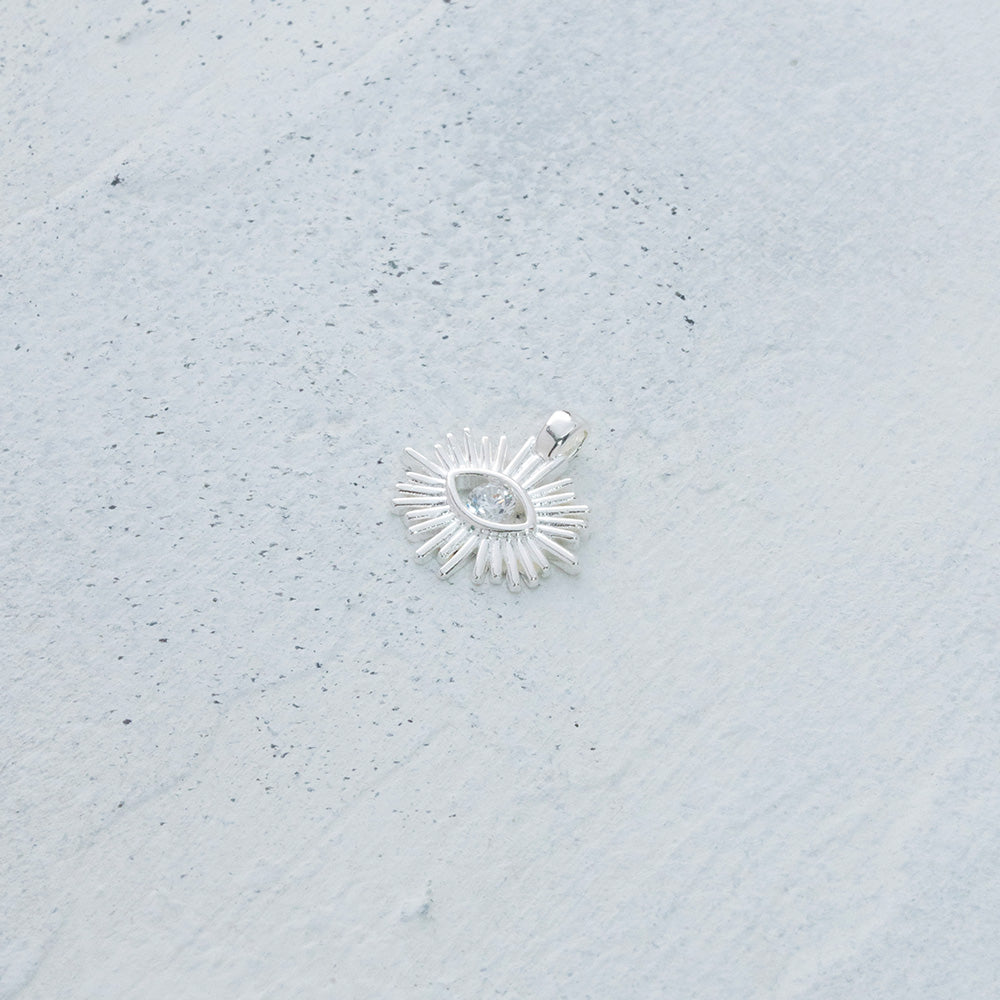 Dije de ojo protector en Plata