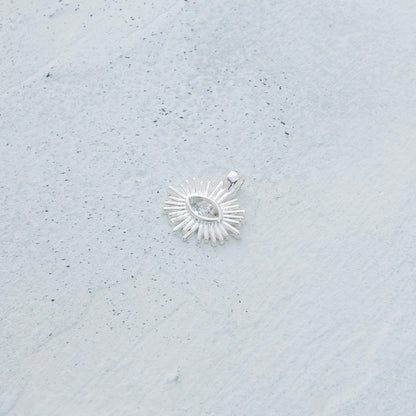 Dije de ojo protector en Plata