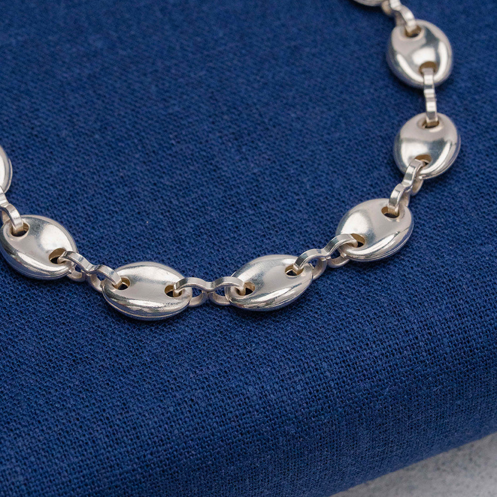 Cadena tejido gucci en Plata