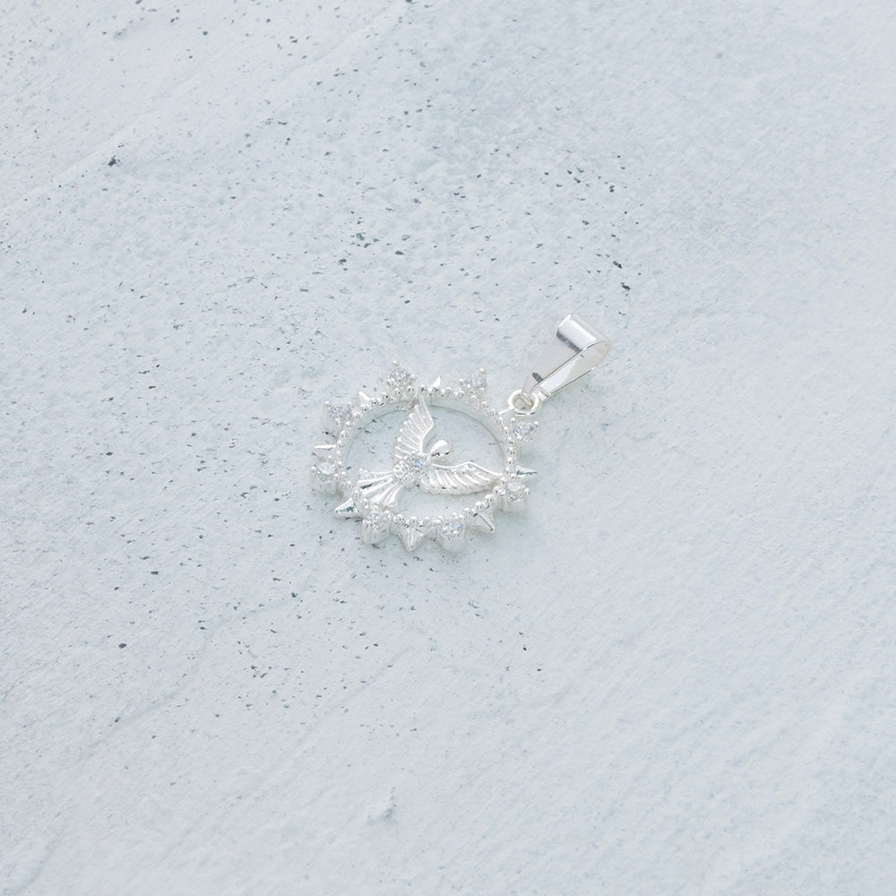 Dije de ángel de la guarda en Plata