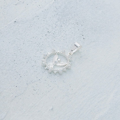 Dije de ángel de la guarda en Plata