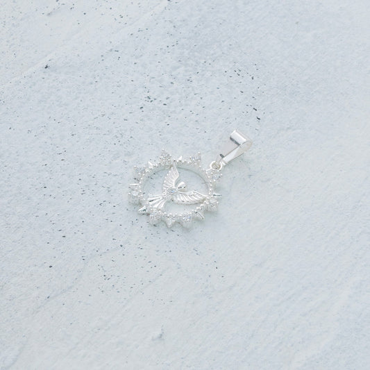 Dije de ángel de la guarda en Plata