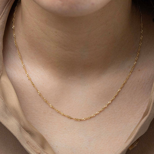 Cadena tejido turbillón en Goldfield