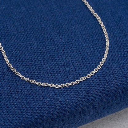 Cadena tejido mini rolo en Plata