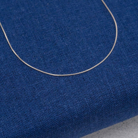 Cadena tejido mini veneciano en Plata