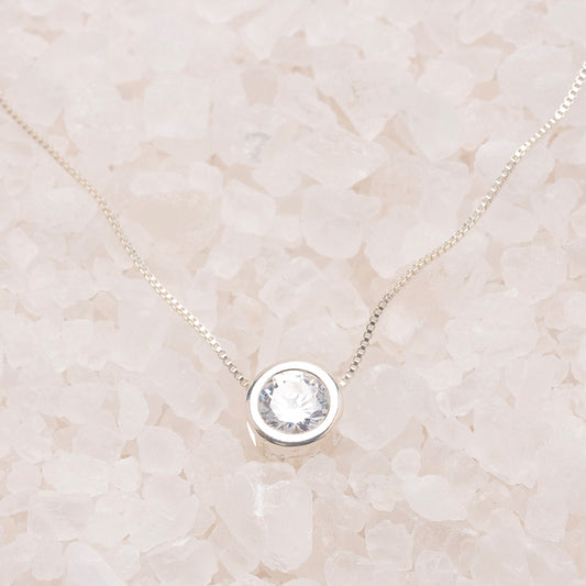 Cadena mini veneciana + Punto de luz engastado