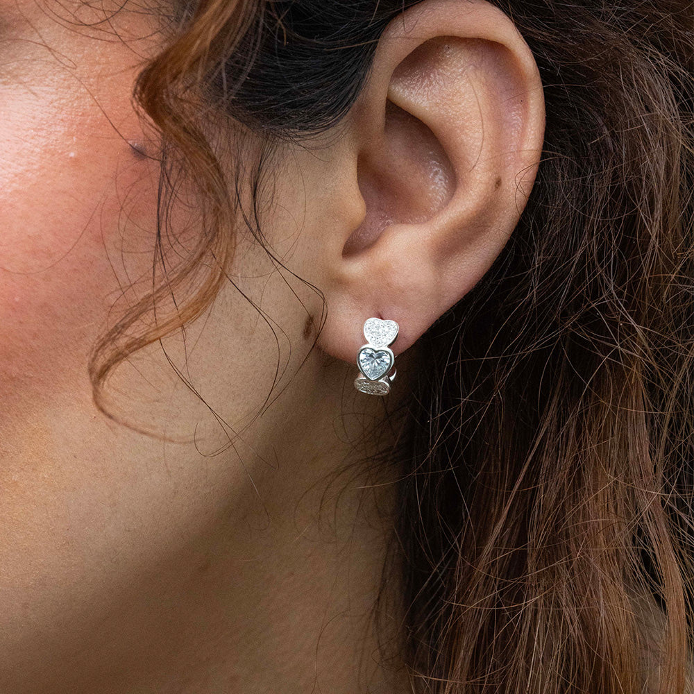 Argollas de corazones en Plata
